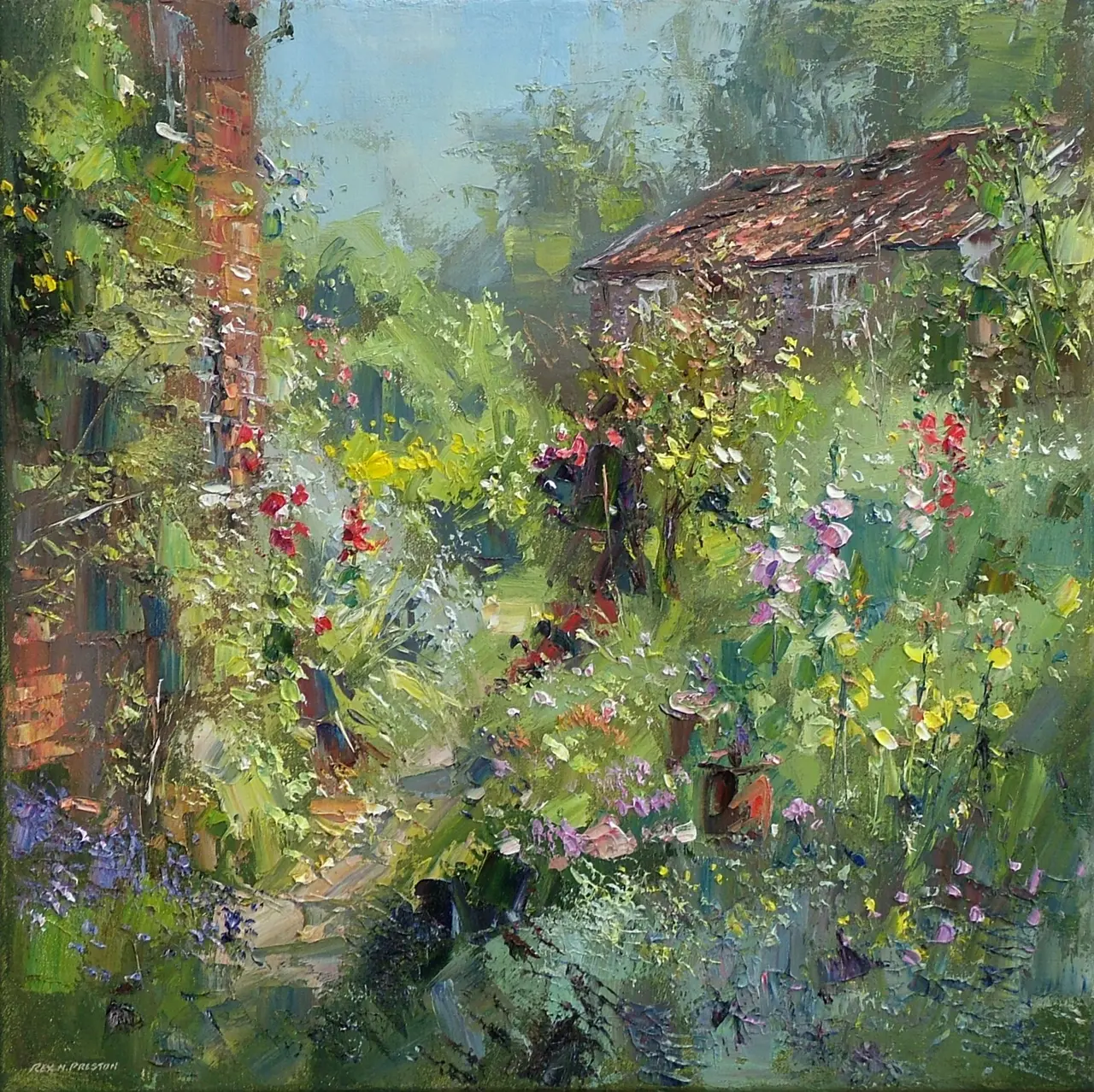 Rex Preston - cottage garden